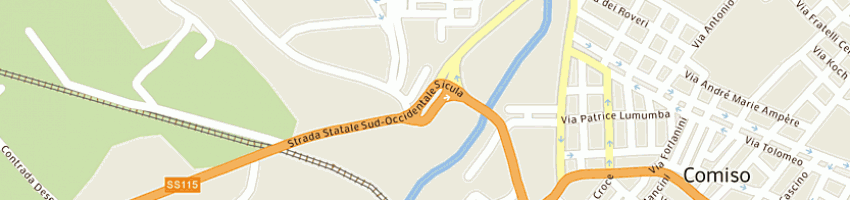 Mappa della impresa municipio a COMISO