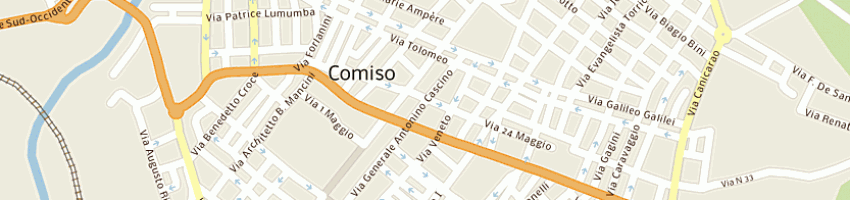 Mappa della impresa montagna e incremona srl a COMISO