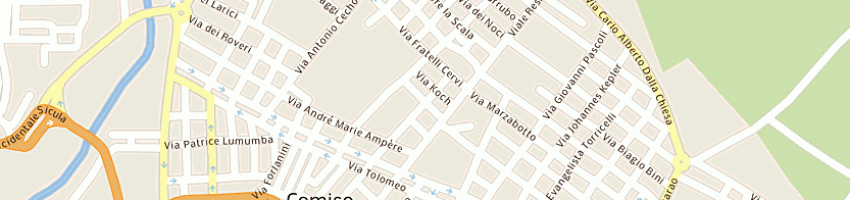 Mappa della impresa malandrino daniela a COMISO