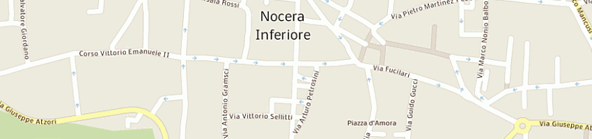 Mappa della impresa pescheria del corso di montefusco domenico a NOCERA INFERIORE