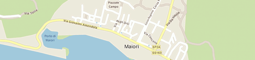 Mappa della impresa ristorante la vela a MAIORI