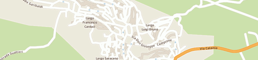 Mappa della impresa furia barbara a REGALBUTO