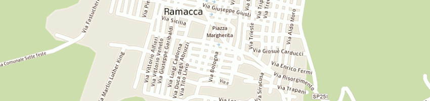 Mappa della impresa ditta corelettrica di fraccavento ignazio e rizzo a RAMACCA