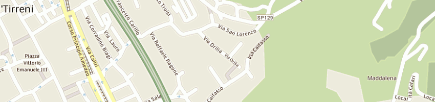 Mappa della impresa il giardino a CAVA DE TIRRENI