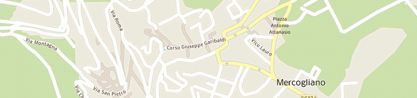 Mappa della impresa valentino fabrizio a MERCOGLIANO