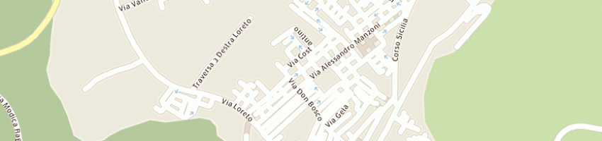 Mappa della impresa panificio s domenico savio di cerruto angelo e giorgio (snc) a MODICA