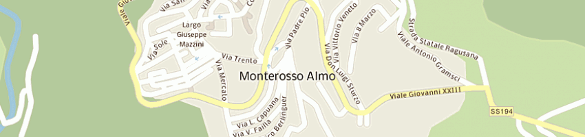 Mappa della impresa azienda usl n7 - ragusa a MONTEROSSO ALMO