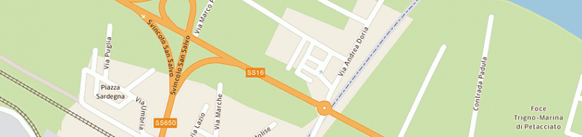 Mappa della impresa ristorante marina a SAN SALVO