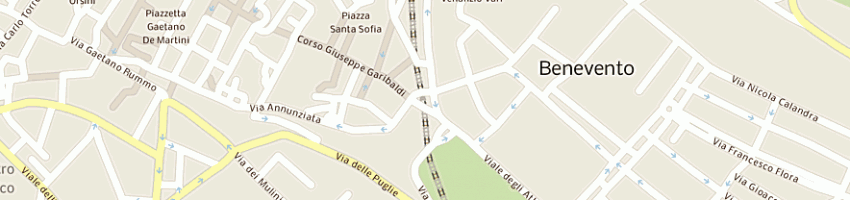 Mappa della impresa ufficio principale ptvigilanza ufficio pacchi a BENEVENTO