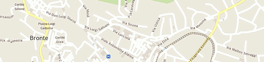 Mappa della impresa gm store srl a BRONTE