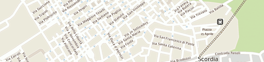 Mappa della impresa d'agate vincenzo a SCORDIA