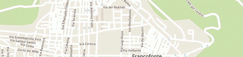 Mappa della impresa asscentro di servizio per il volontetneo a FRANCOFONTE