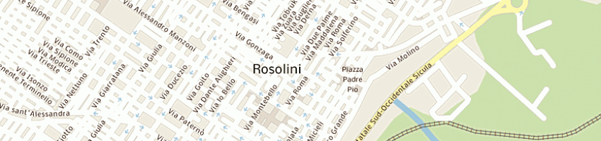 Mappa della impresa flli occhipinti angelo e giuseppe sdi f a ROSOLINI