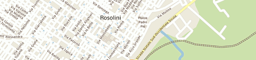 Mappa della impresa federazione italiana della caccia sezdi rosolini a ROSOLINI