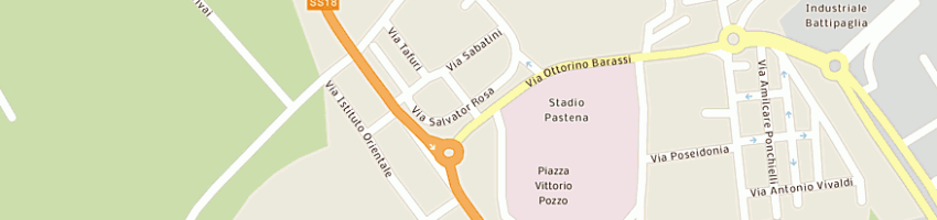 Mappa della impresa l'oasi termale -centro benessere sas di madeddu luigia e c a BATTIPAGLIA