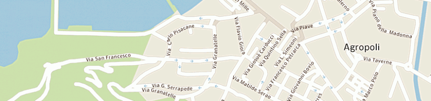 Mappa della impresa one on line di amelio alessandro e c sas a AGROPOLI