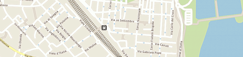 Mappa della impresa microbar di salerno achille e c snc a TERMOLI