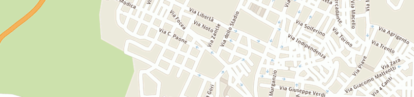 Mappa della impresa analisi cliniche dr magnetti e dr pellico a LENTINI