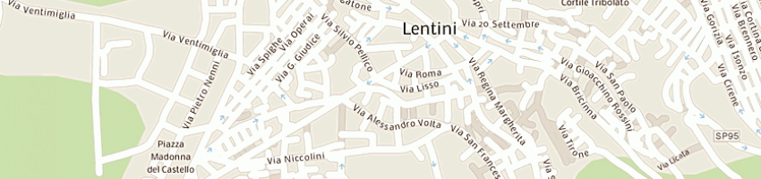 Mappa della impresa bordonaro salvatore a LENTINI