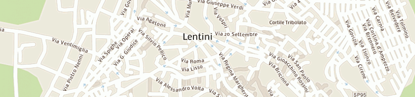 Mappa della impresa siracusano sebastiano a LENTINI