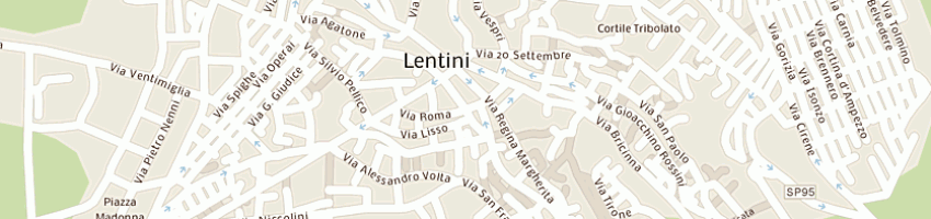 Mappa della impresa comune di lentini a LENTINI