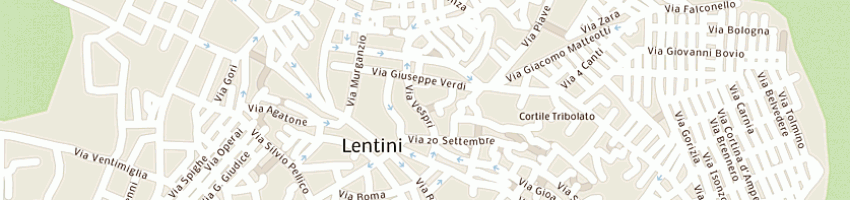 Mappa della impresa tennis club lentini a LENTINI