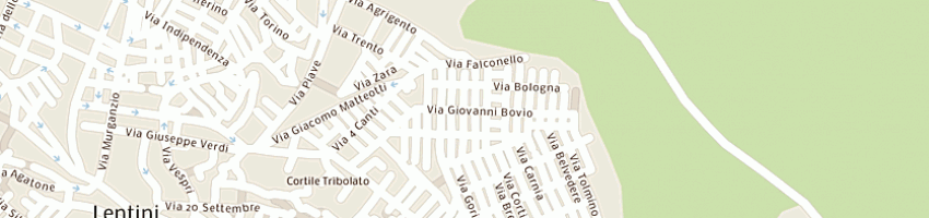 Mappa della impresa flli martello di martello cirino e salvatore snc a LENTINI