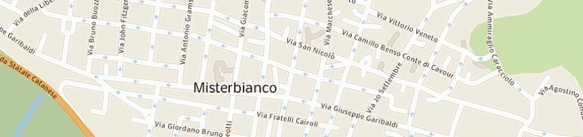 Mappa della impresa regione siciliana a MISTERBIANCO
