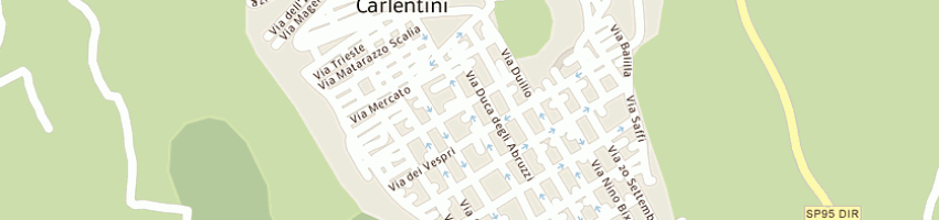 Mappa della impresa mangiameli giuseppe a CARLENTINI