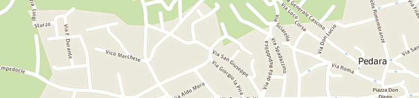 Mappa della impresa residence san giuseppe di di bella concetta e diolosa' santa marta snc a PEDARA