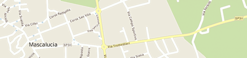 Mappa della impresa reina placido a MASCALUCIA