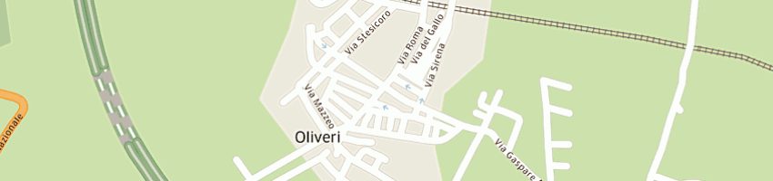 Mappa della impresa camping baia del principe a OLIVERI