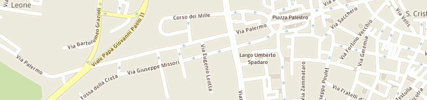 Mappa della impresa euro hard discount e supermercati a CATANIA