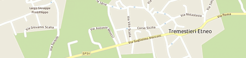 Mappa della impresa associazione provle donatori volontari sangue a TREMESTIERI ETNEO