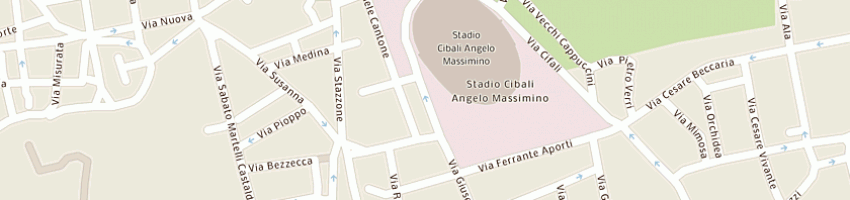 Mappa della impresa calcio catania spa a CATANIA