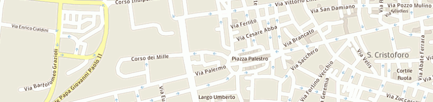 Mappa della impresa ortofrutta dei flli sangari srl a CATANIA