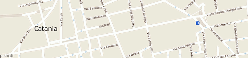 Mappa della impresa azienda unita' sanitaria locale n3 a CATANIA