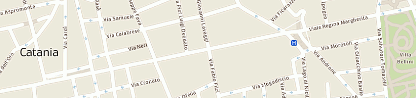 Mappa della impresa cucciolandia bagni e tosature a CATANIA