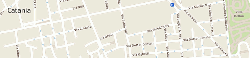 Mappa della impresa mitos costruzioni srl a CATANIA