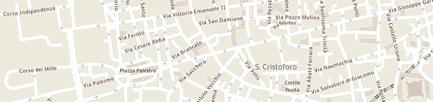 Mappa della impresa farmacia plebiscito dei dottori nicolosi francesco e sergio snc a CATANIA