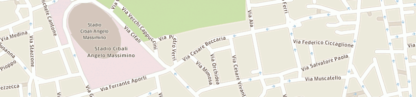 Mappa della impresa sottosanti giuseppe a CATANIA