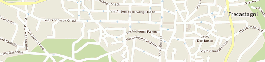 Mappa della impresa fichera rino a TRECASTAGNI