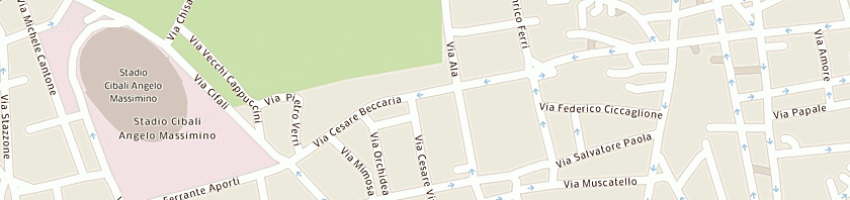 Mappa della impresa maxlux italia sistemi audiovisivi professionali a CATANIA