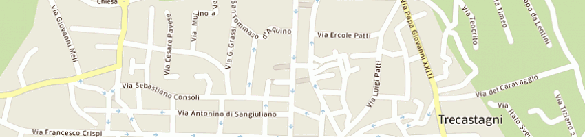 Mappa della impresa poste italiane spa a TRECASTAGNI