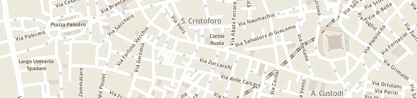 Mappa della impresa parrocchia scristoforo a CATANIA