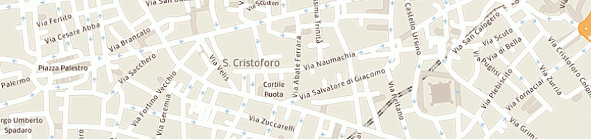 Mappa della impresa tutto alluminio snc di chiarenza michele e gemmellaro salvatore a CATANIA