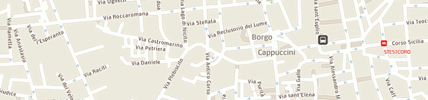 Mappa della impresa global service a CATANIA