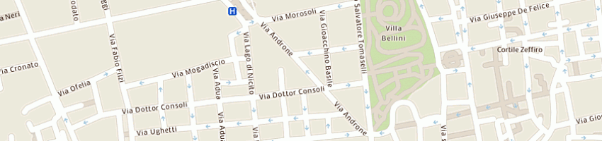 Mappa della impresa studio di foniatria e logopedia a CATANIA