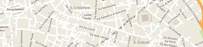 Mappa della impresa commisi giuseppe a CATANIA