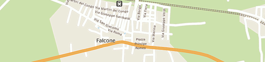 Mappa della impresa market di grasso giuseppe e c snc a FALCONE